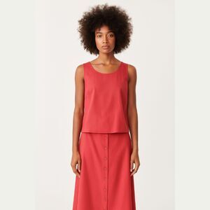 Talbots Pure Silk Skirt Set Womens Size M Tank Top & Skirt Lagenlook Effortless